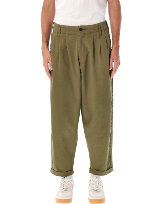 YMC Green Creole Peg Trousers for men