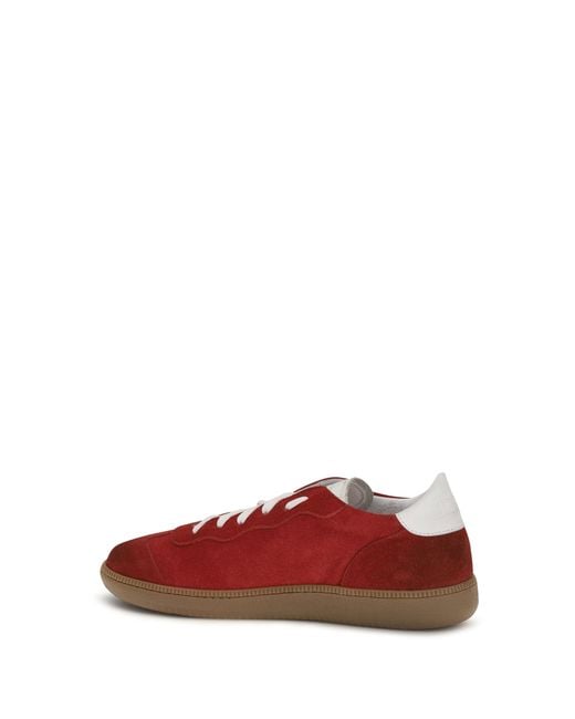 Be980 Red Harvard 1 Sneakers Upper: Suede; Sole: Rubber