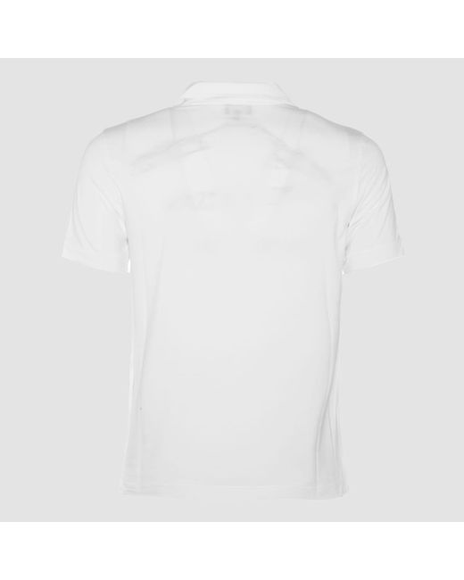 Giorgio Armani White Viscose Blend Polo Shirt for men