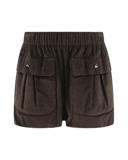 The Mannei Black Cotton Shorts