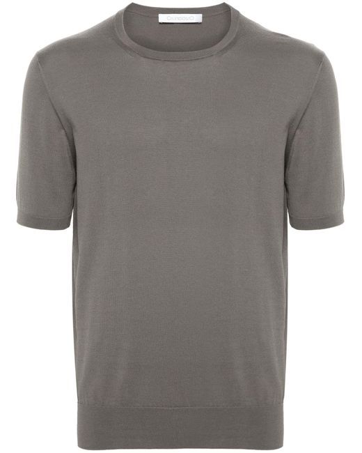 Cruciani Gray Cotton T-Shirt for men