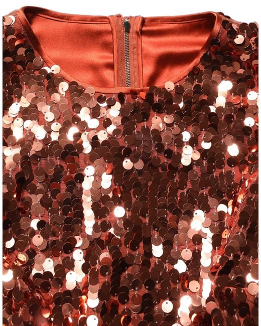 Dolce & Gabbana Black Sequined Long Sleeves Crop Blouse Top Nylon