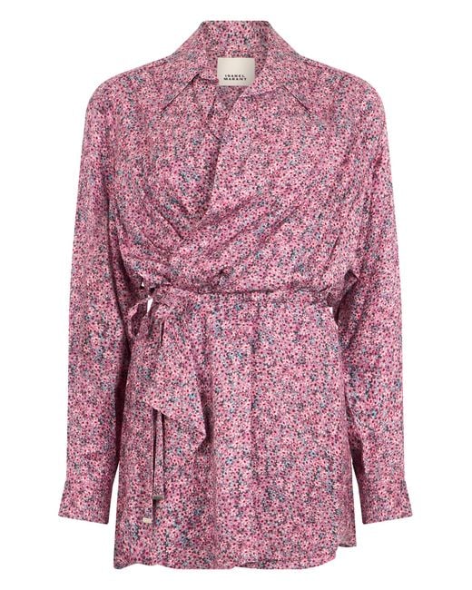 Isabel Marant Pink Blouse Floral Viscose Blouses