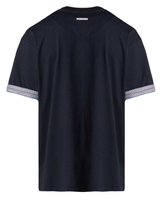 Missoni Black Cotton Blend T-shirt for men