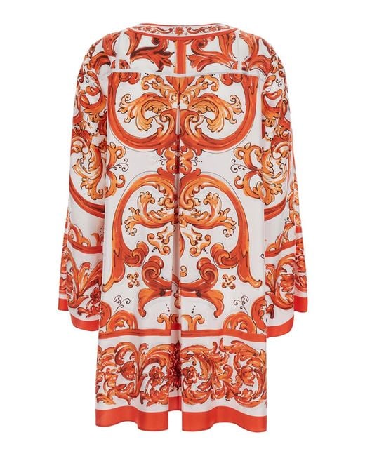 Dolce & Gabbana Red Dress Silk