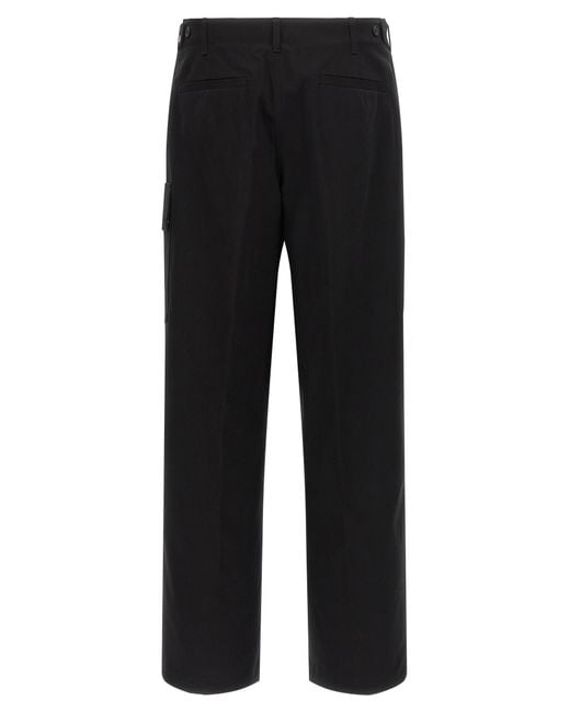 Fendi Black Gabardine Trousers for men