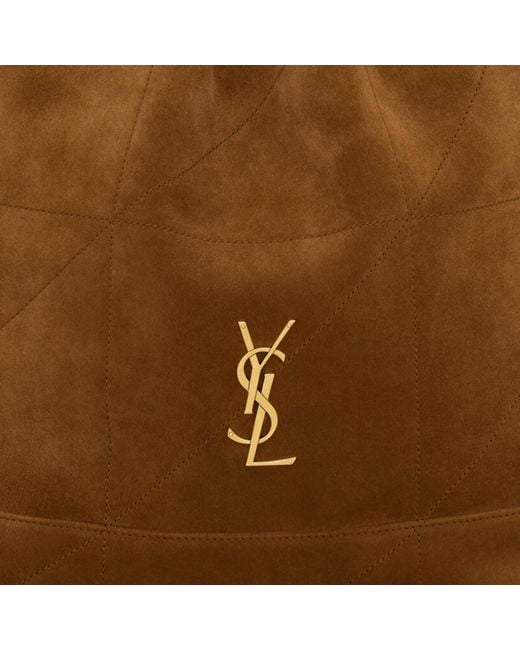 Saint Laurent Brown Jamie Suede Bag Leather Clutch