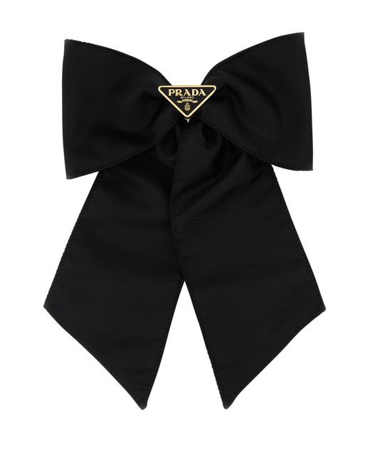 Prada Black Nylon Hair Clip