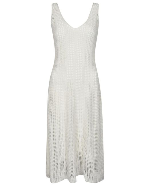 Vince White Crochet Dress
