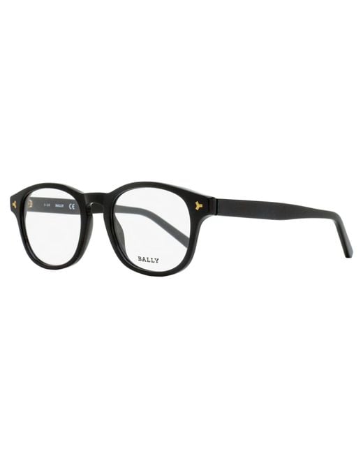Bally Black Rectangular Eyeglasses By5019 001 50Mm Plastic (Acetate) for men