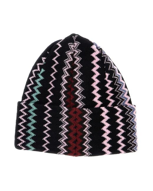 Missoni Blue Hat Tech Fabric Acrylic