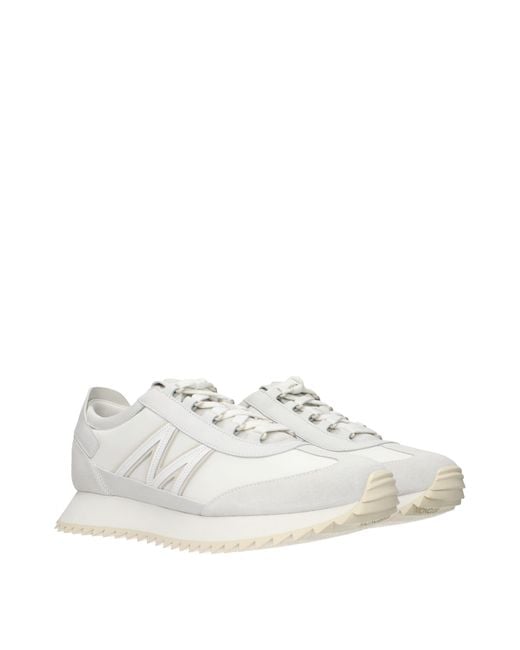 Moncler White Sneakers Pacey2 Leather/Light for men