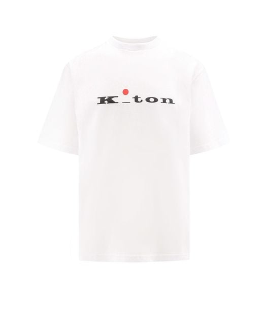 Kiton White T-Shirt for men