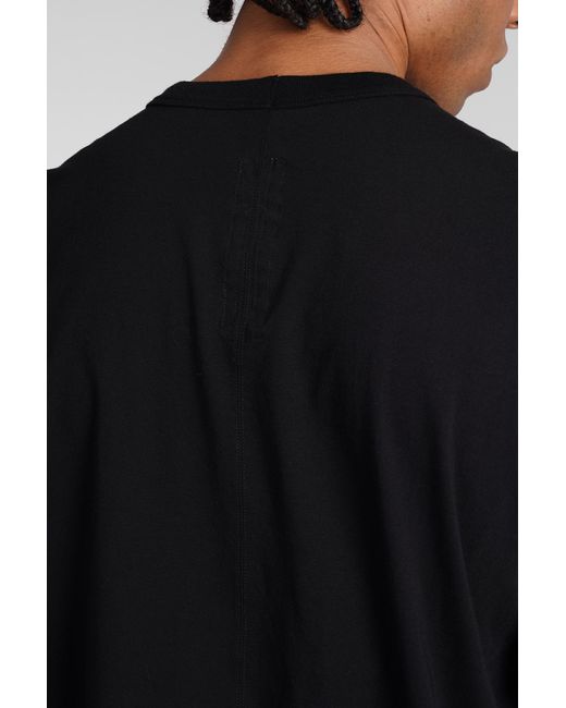 Rick Owens Black Short Level T T-Shirt for men