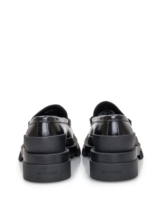 Givenchy Black Terra Leather Loafers