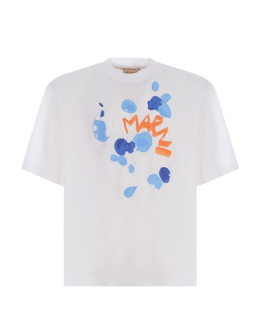 Marni White T-Shirts And Polos for men