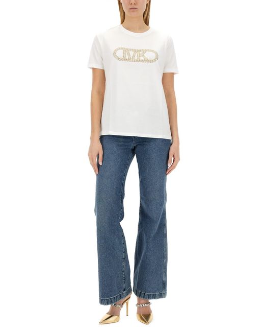 MICHAEL Michael Kors White T-shirt With Logo