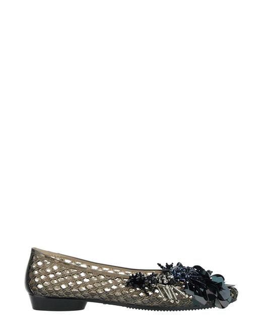 HEAVENLY JELLY Black Glam Jelly Ballet Shoes