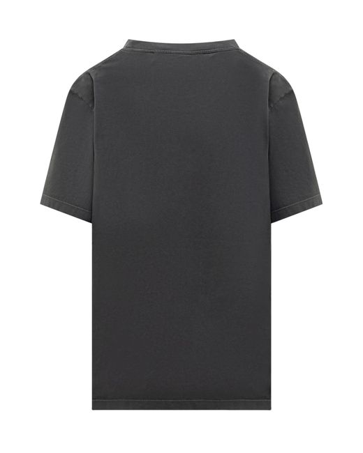Stella McCartney Gray T-Shirt With Graphic Wing Print