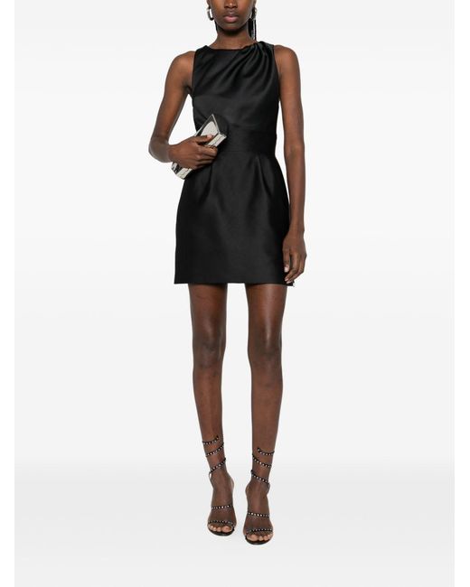 Elisabetta Franchi Black Sleeveless Short Dress