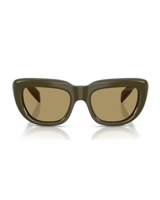 Prada Green Pr D07S Acetato Sunglasses
