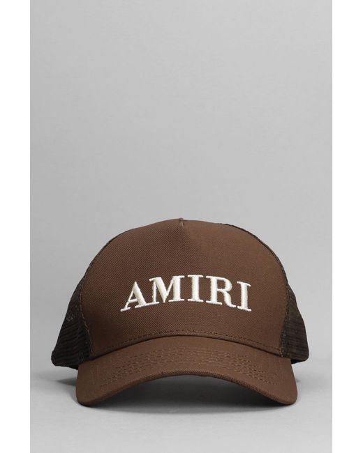 brown amiri hat