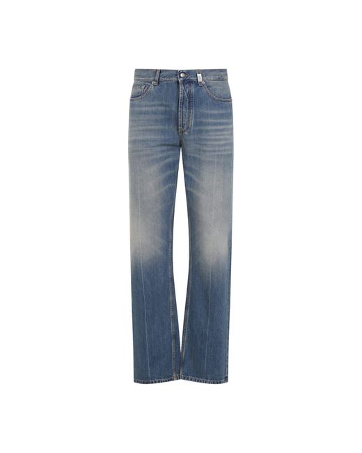 Alexander McQueen Blue Straight Leg Cotton Jeans for men