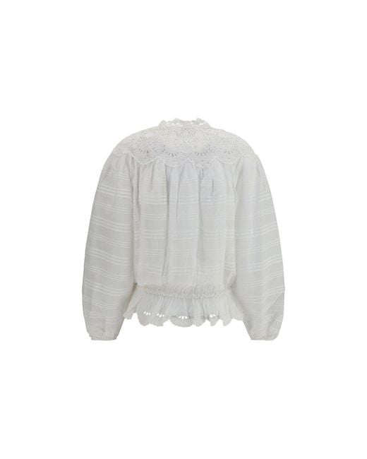 Isabel Marant Gray Polyester Blouse