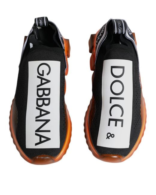 Dolce & Gabbana White Sorrento Slip On Sneakers Shoes for men