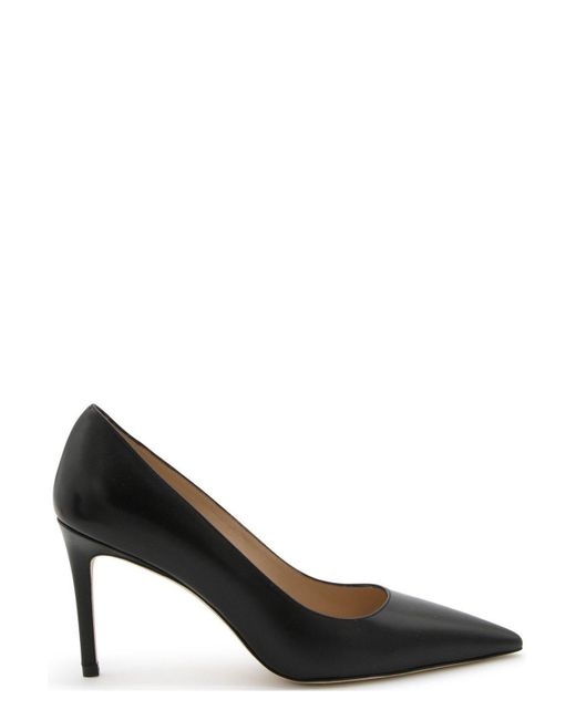 Stuart Weitzman Brown Pointed-Toe Pumps