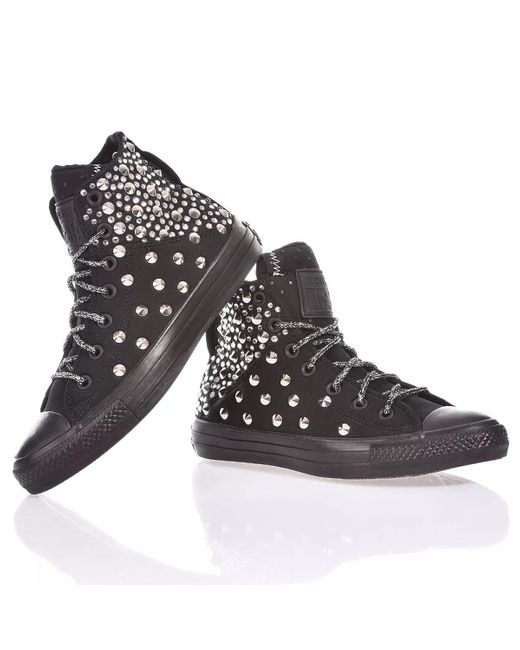 Custom black converse discount