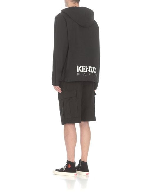 KENZO Black Coats for men