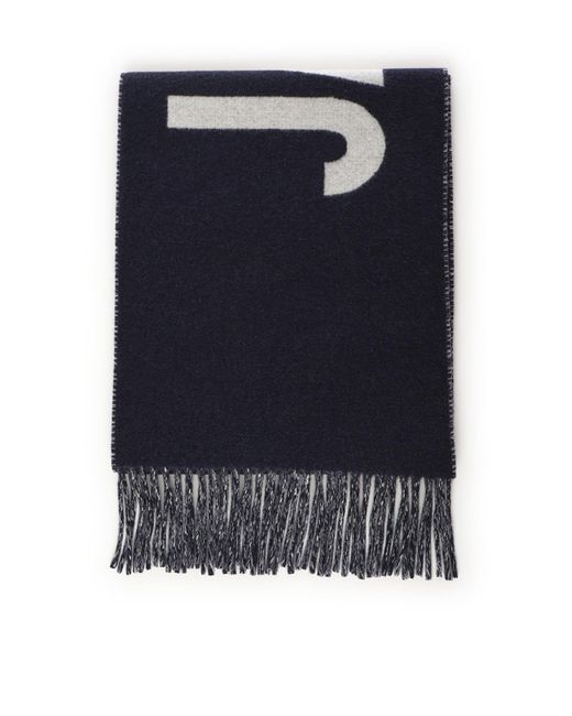 Jacquemus Blue Scarfs Wool