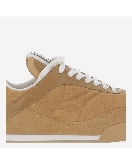 Chloé Brown Sneakers Kick Suede Polyester; Sole: Rubber Trainers