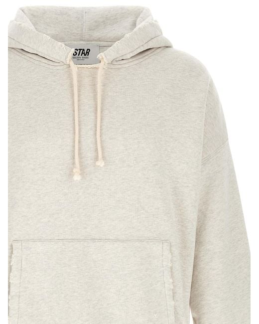 Golden Goose Deluxe Brand White Cotton Sweatshirt Clothing for men