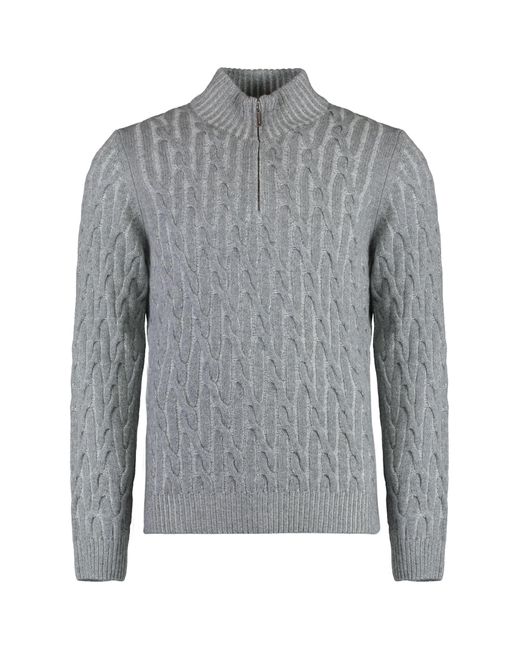 Moorer Gray Terni Wool And Cashmere Sweater for men