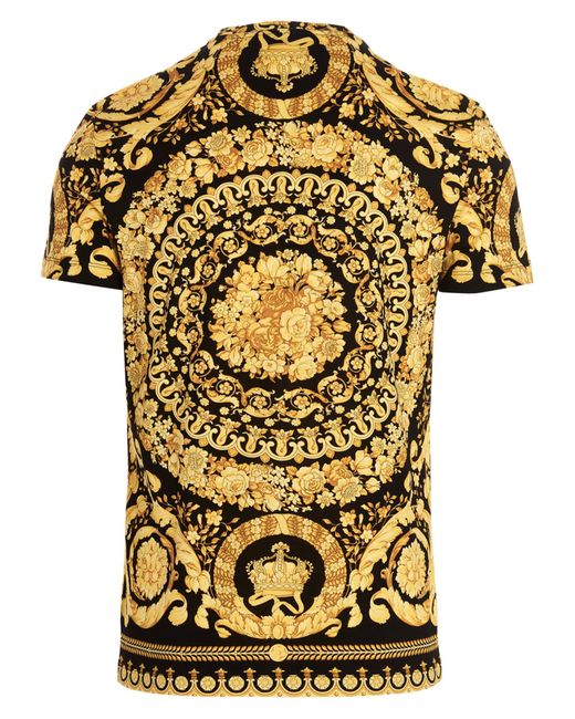 Versace Metallic 'barocco' T-shirt for men