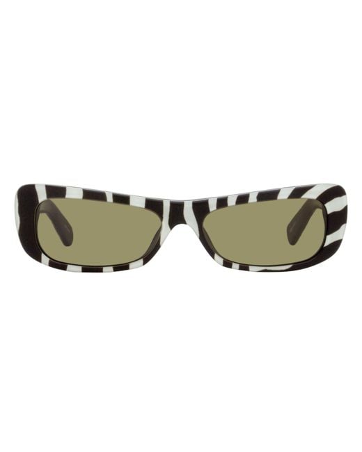 Jacquemus Black Capri Rectangular Sunglasses Jac55S 008 55Mm Plastic (Acetate)