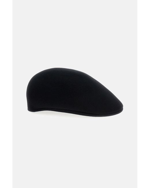 Borsalino Black Golf Flat Hat for men