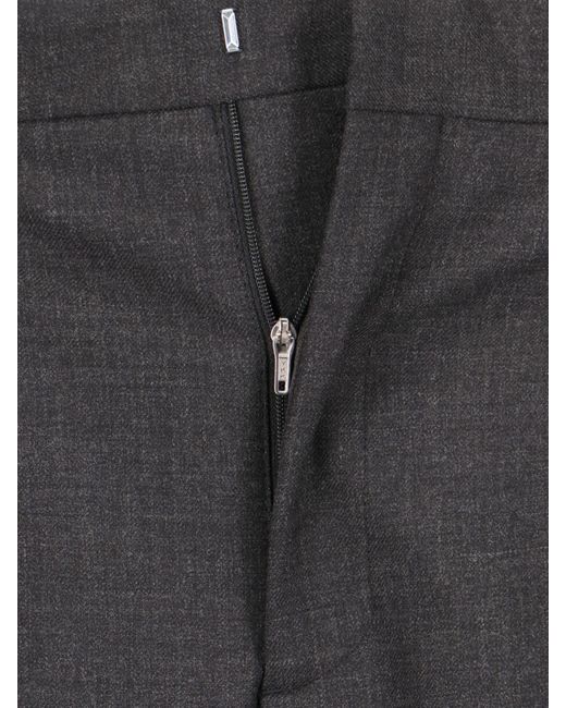 sunflower Gray Wool-Blend Pleated Wide-Leg Pants for men