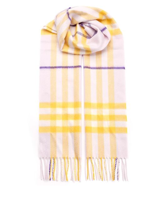 Burberry Yellow Cashmere Scarf