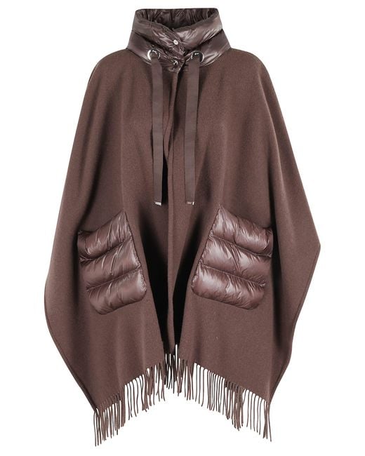 Herno Brown Warmy Poncho