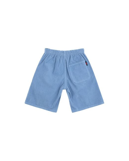 Gucci Blue Corduroy Shorts For Boy Cotton Bermuda for men
