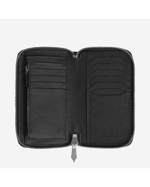 Montblanc Black Embossed Leather Wallet & Cardholders for men