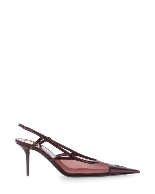 Saint Laurent Pink Pumps Renee Leather