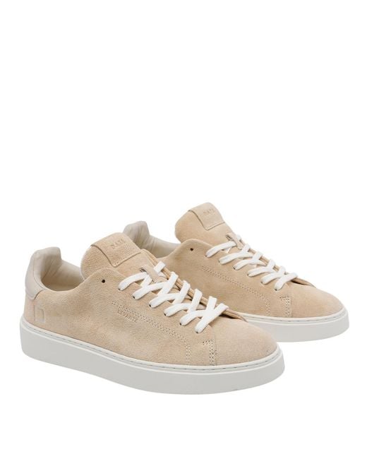 Date Natural Sneakers Suede Leather/Rubber Sole for men