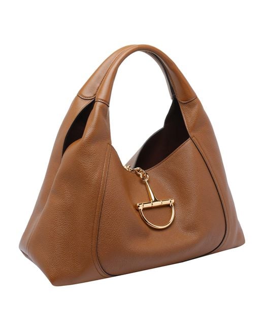 Gucci Brown Maxi Softbix Shoulder Bag