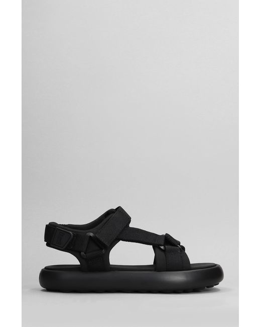 Camper Flota Sandals In Black Fabric for men