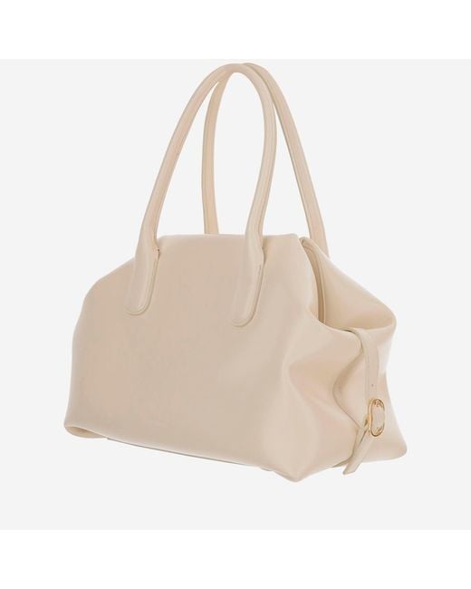THEMOIRÈ Natural Shoulder Bag Talia Vegan Fabric Leather
