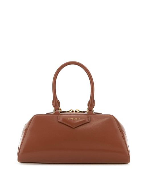Givenchy Brown Caramel Leather Small Antigona Handbag